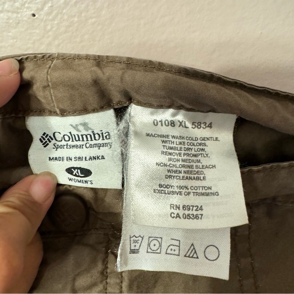 Columbia Drawstring Waist Skort Brown Women Size XL - Picture 9 of 9